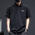 Summer polo Shirt American Retro Loose Lapel T-shirt Men