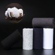 1 Pcs Men's Cotton Socks Business Men's Socks Solid Color - Black