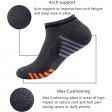 1 Pcs Men's Low Cut Ankle Socks Cushioned Running Sports Sock - Grey