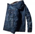 Mens Hooded Coat Autumn Denim Outwear Male High Quality Clothes