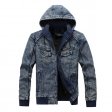 Men Hooded Coats High Quality Retro Spliced Designer Jackets